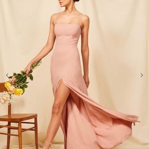Reformation Blush Ingrid Gown